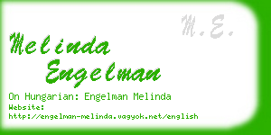 melinda engelman business card